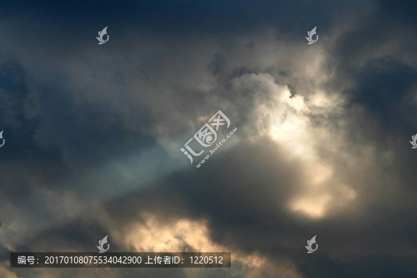 光線和云彩