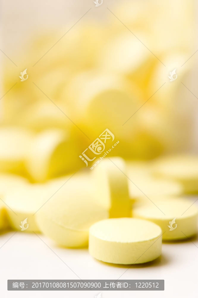 黃色的藥片