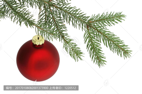 紅色的圣誕球