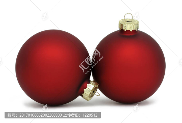 紅色的圣誕飾品