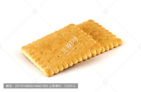 兩個(gè)白色的餅干