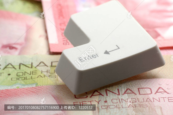 加拿大元和一個(gè)輸入鍵
