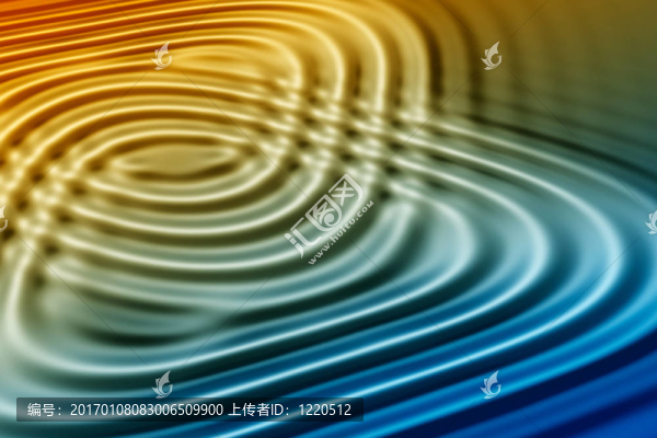 多彩的波浪
