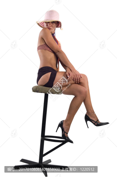 女孩站