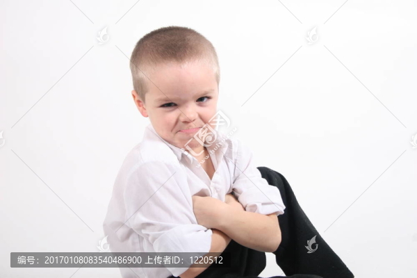 脾氣暴躁的小男孩