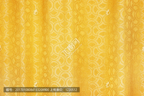 金色窗簾紋理背景
