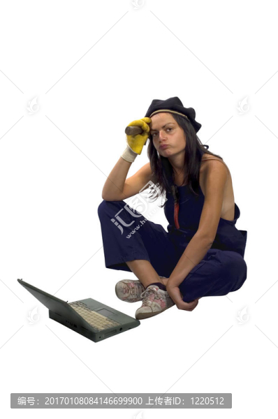 工人用的筆記本電腦