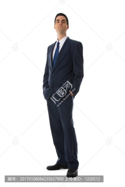 藍(lán)色的西裝的男人