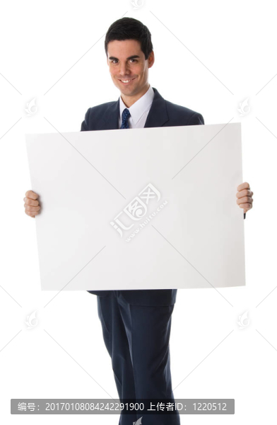 男子用紙板