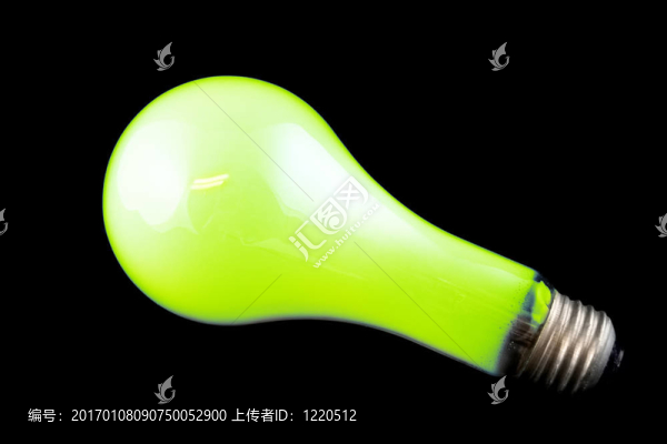 亮綠色燈泡