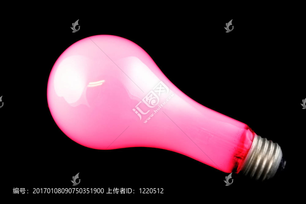 明亮的紅色燈泡