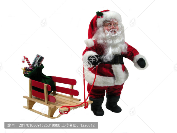 Santa拉著雪橇