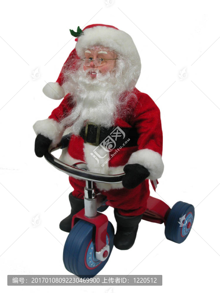 圣誕老人騎三輪車