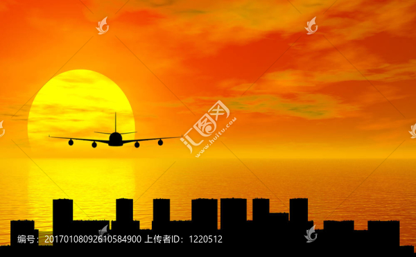 日落飛機