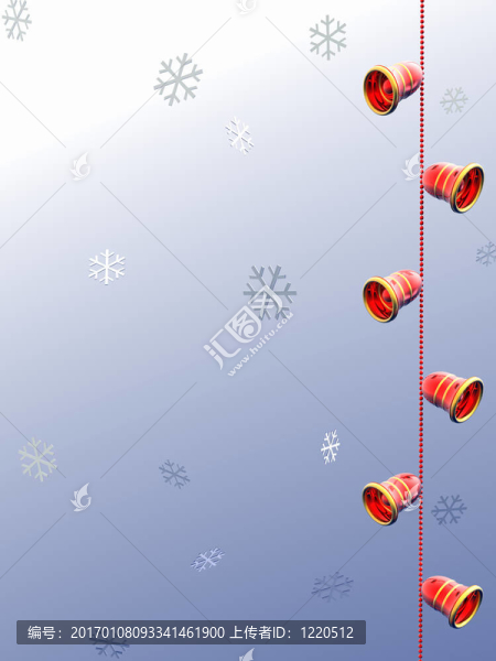 雪和鐘聲3d。