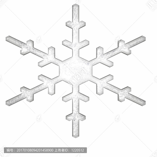 單一的雪花