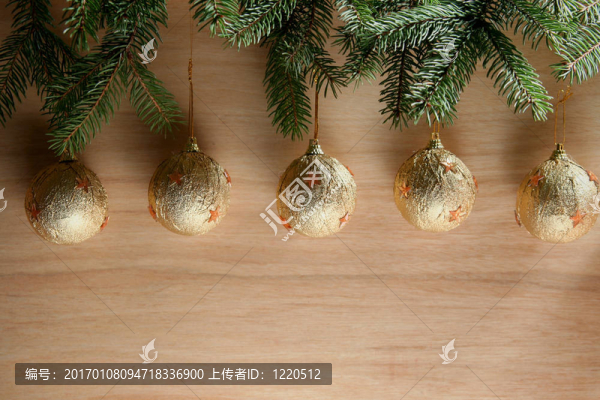 金色圣誕