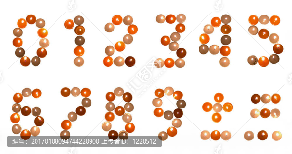蠟燭數(shù)字字體（2）