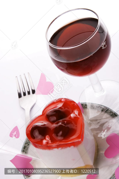 紅葡萄酒與甜點