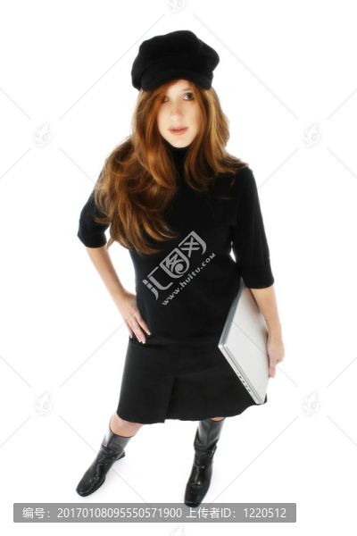 女人的筆記本電腦