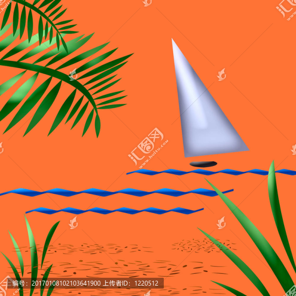 摘要風(fēng)帆落日