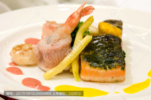 蝦仁蒸紅鯛魚