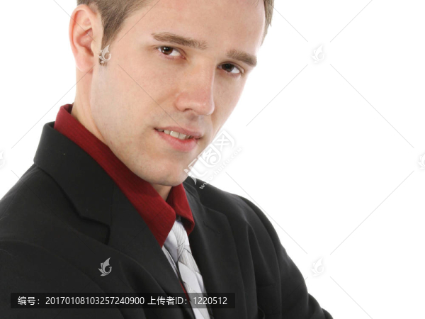誘人的年輕商人