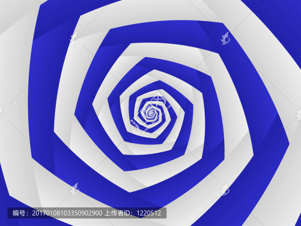 藍色和White,Swirl