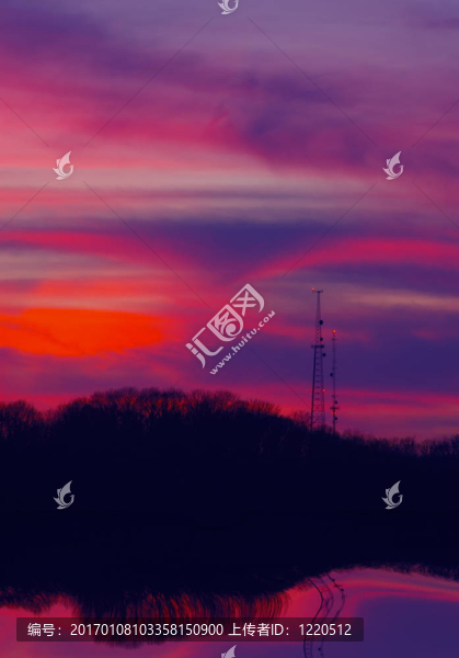 夕陽反射