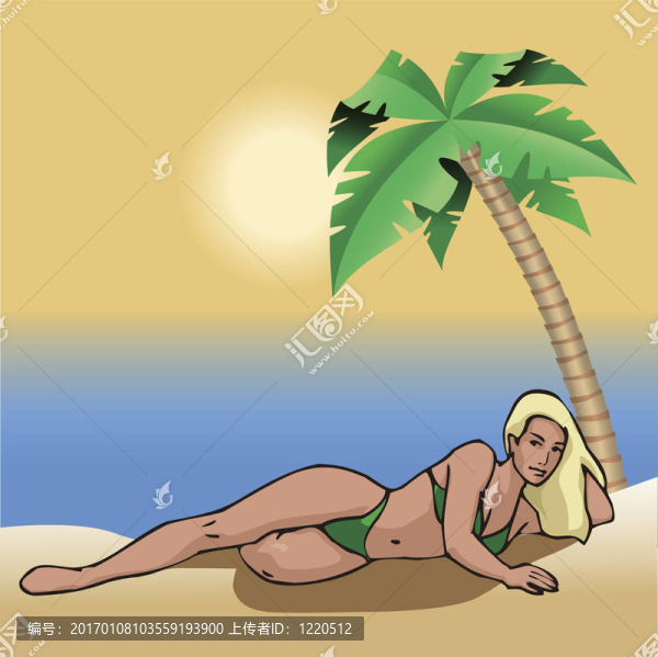 沙灘美女