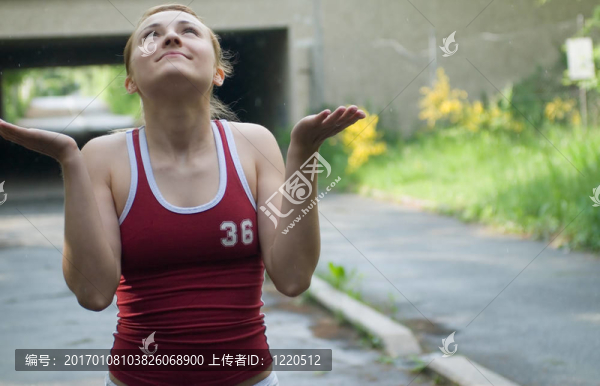 運動的女孩