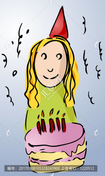 過(guò)生日的女孩