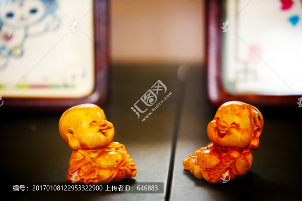 老倆口,木雕