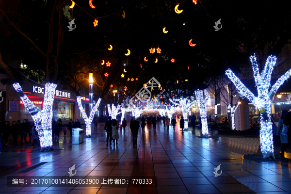 城市夜景,重慶解放碑