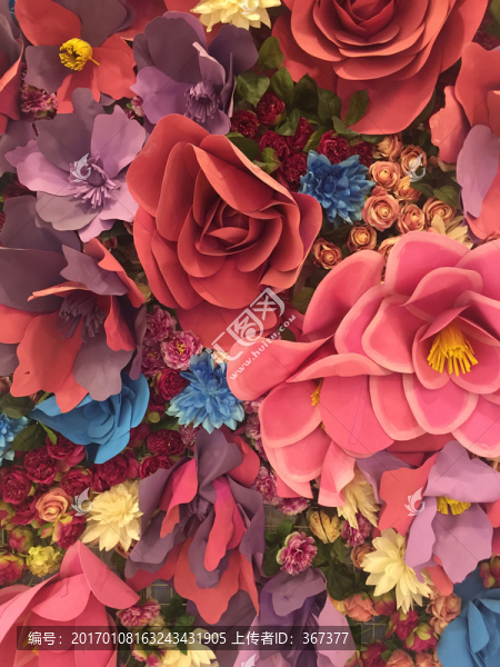 鮮花背景墻