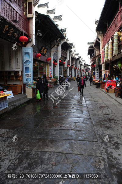 安徽屯溪老街,石板路