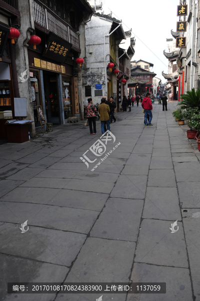 安徽屯溪老街,石板路