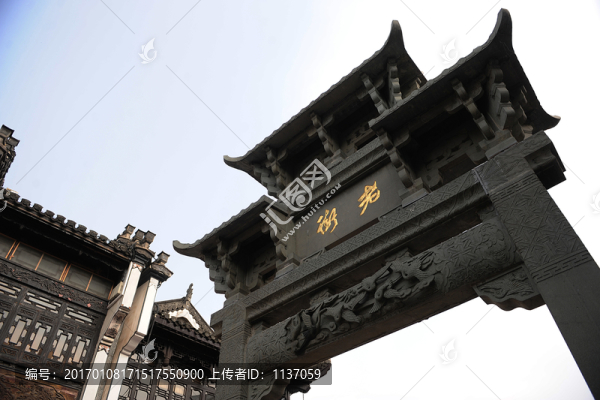 安徽屯溪老街,牌樓