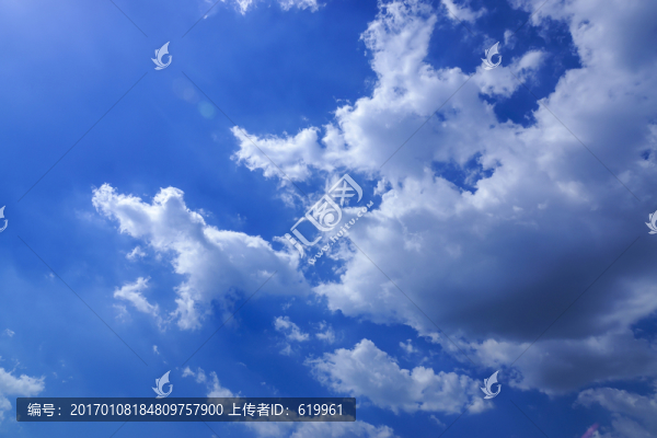 藍天白云天空背景