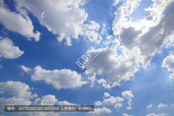 藍天白云天空背景