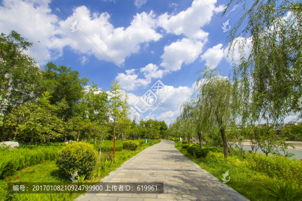 景觀路,藍(lán)天白云