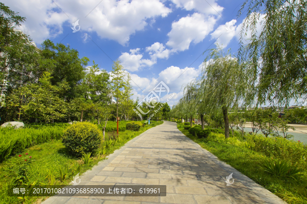 景觀路,藍(lán)天白云