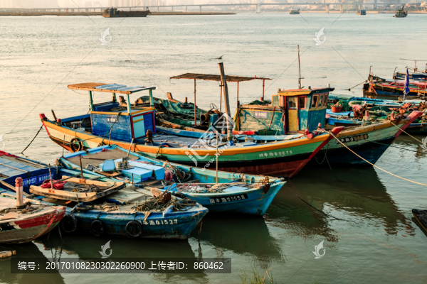 漁港漁船,漁村,港口,海灣海水