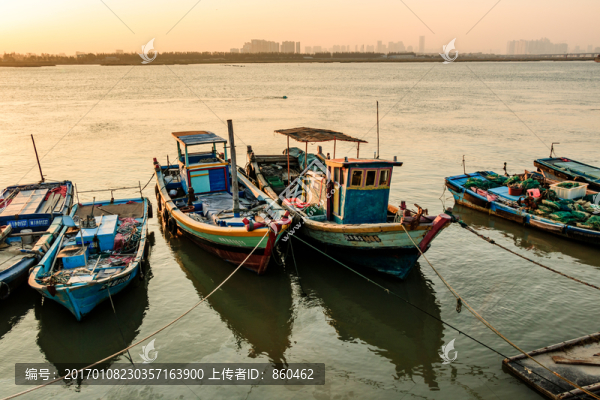 漁港漁船,漁村,港口,海灣海水