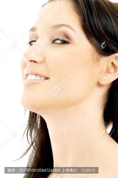 微笑的女鉆石化妝