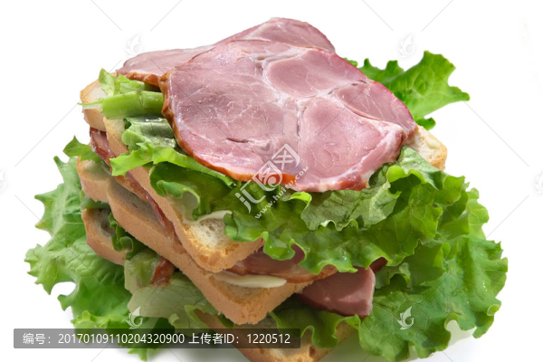 火腿生菜三明治