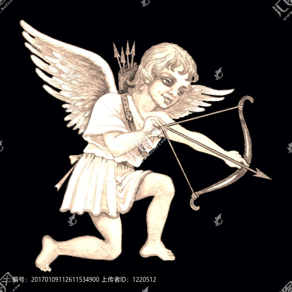 古典愛神的股票插圖