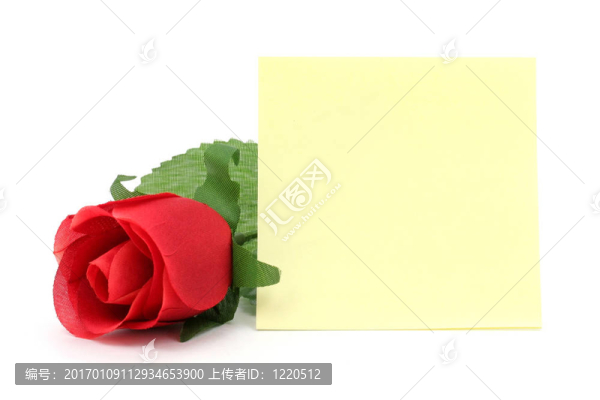紅玫瑰和信紙
