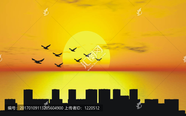 日落鳥
