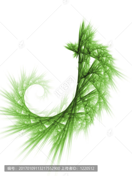 綠色植物分形背景